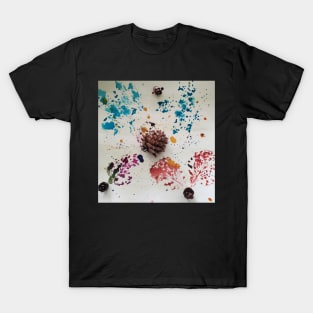 Spring Pinecone Maple Print T-Shirt